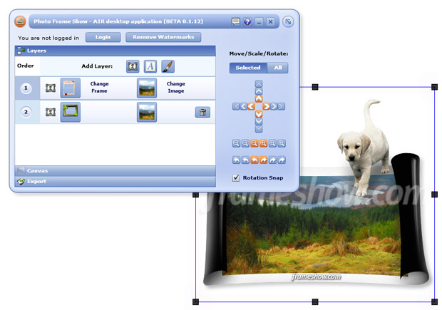 Click to view Photo Frame Show 1.0.16 screenshot