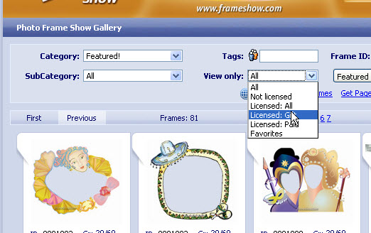 view free gift frames